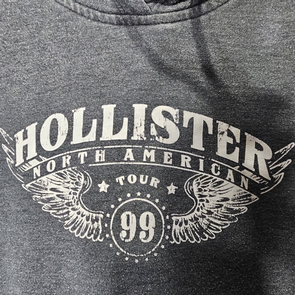 Hollister North American Tour 99 XS Gray Hoodie